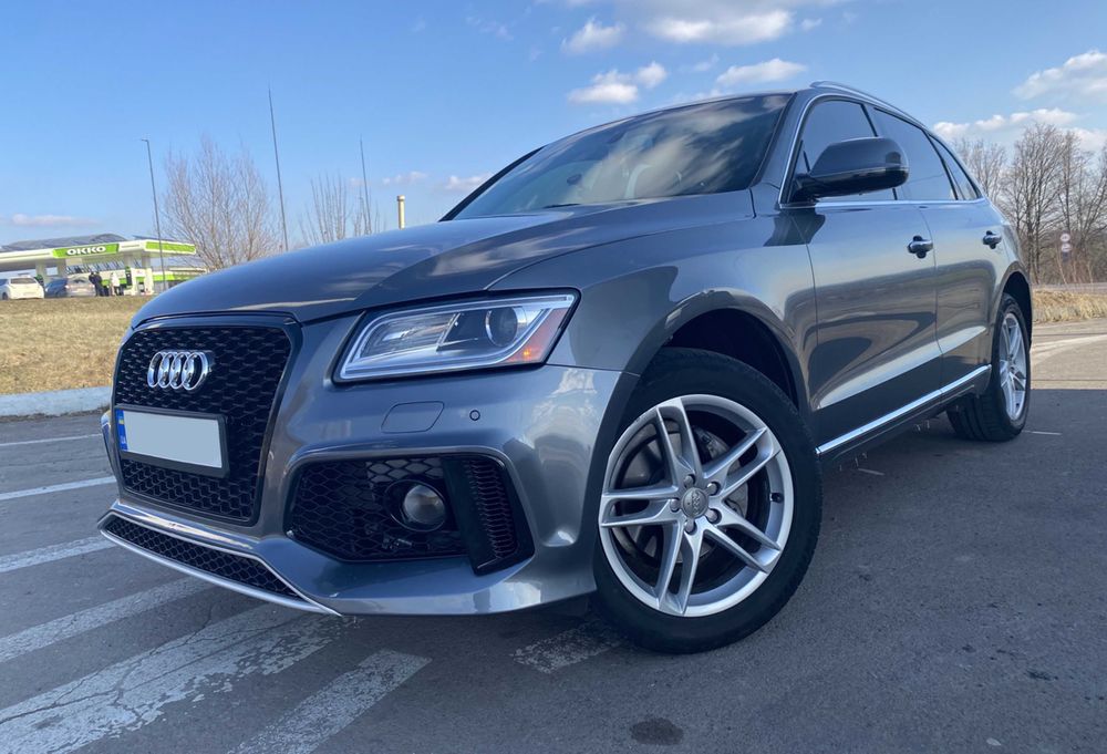бампер audi q5 12-16 8r стиль rs Решетка ауди ку5 под туманки