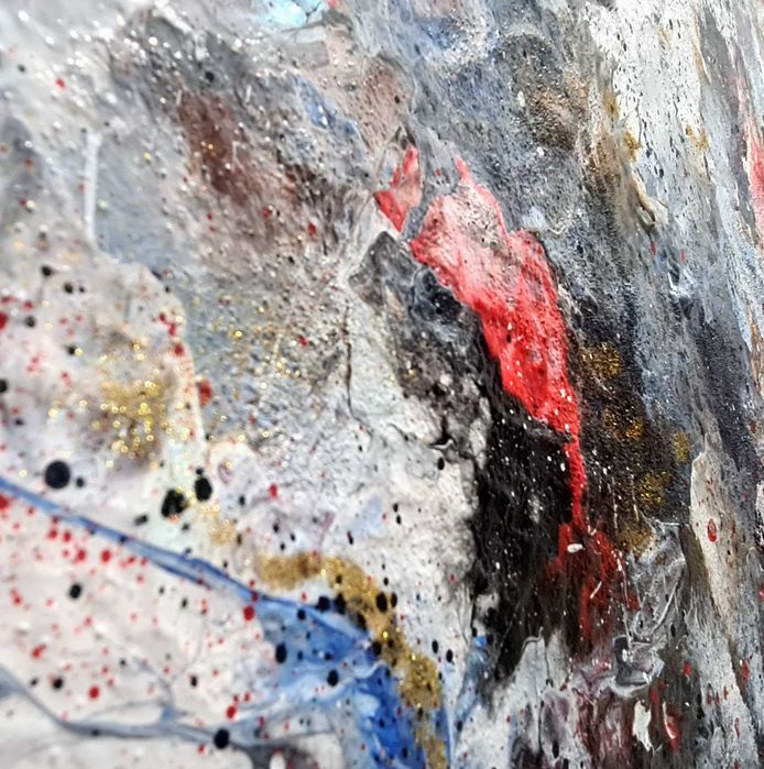 Pintura Abstrata Original – José Barbosa (Porto) – 55x80 cm