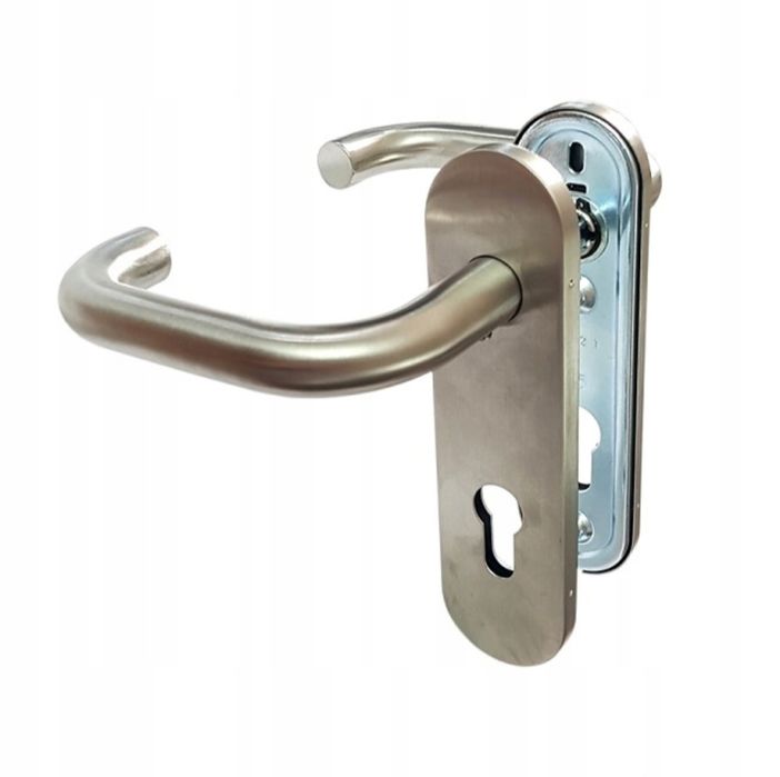 Klamka ze stali nierdzewnej do drzwi technicznych, przeciwpożarowych