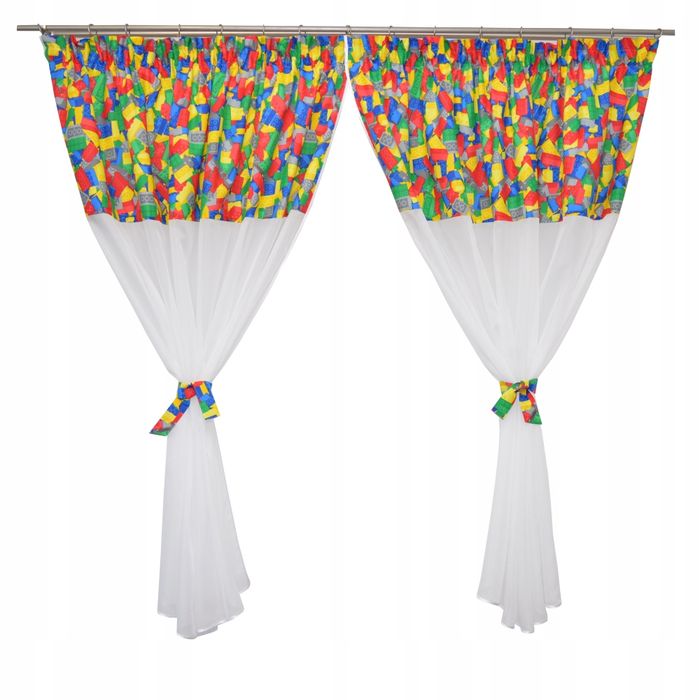 Firana Dziecięca Taras Klocki Jak Lego 300X250