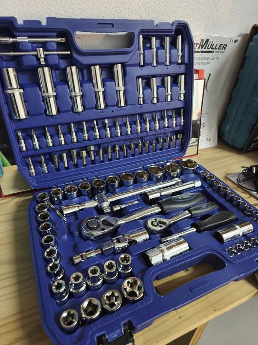 Caixa de Ferramentas 108pcs Chrome-Vanadio Cromado Ftools