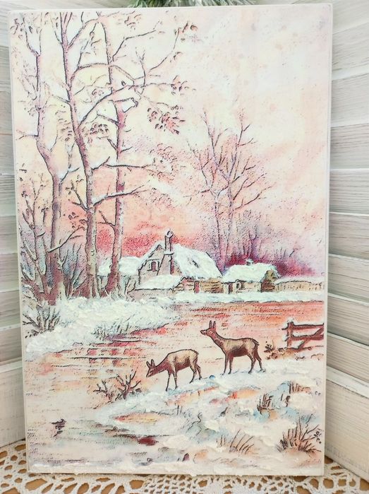 Zimowy obrazek święta