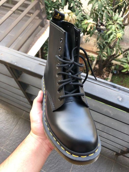 Зимние Dr. Martens 1460 Black Smooth