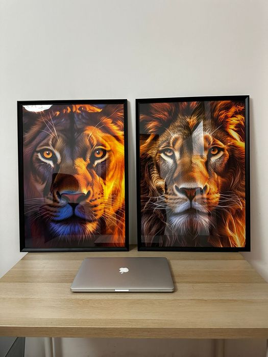 Quadros Leoa e Leão