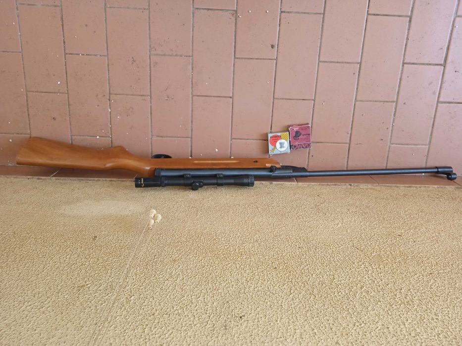 Pressão de Ar Carabina 5.5 mais 22 caixas de chumbos