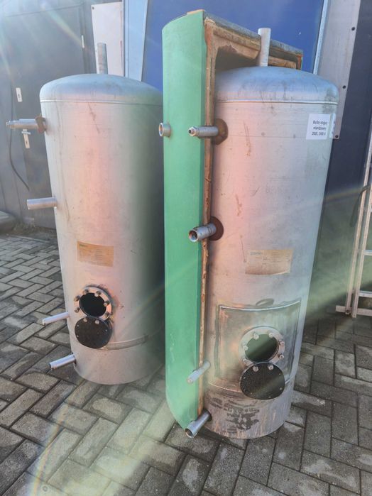 Bufor nierdzewny 200l stojący ocieplony 10 bar, do pompy ciepła Gwaran