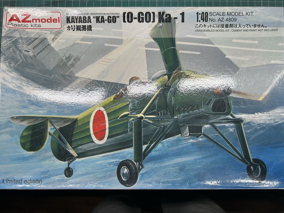 Model Kayaba KA-GO Ka-1 w skali 1:48, firmy AZmodel