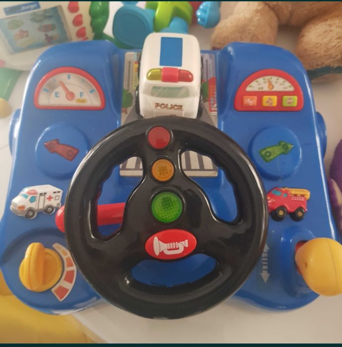 Kiddieland Policja (1070) + Interaktywna Kierownica Strażak (1055)