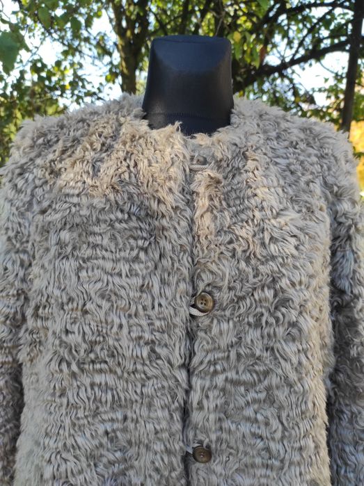 Płaszcz sztuczne futerko  H&M roz. 38 M  beż