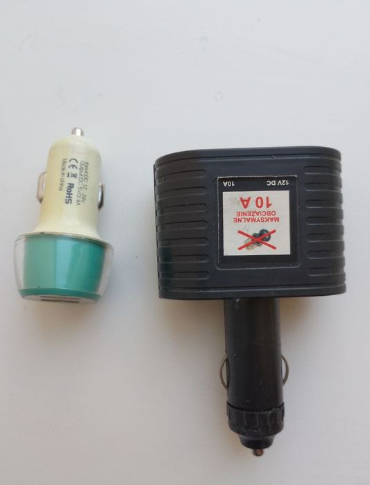 Адаптер в авто USB 12/5в разветвитель 12в
