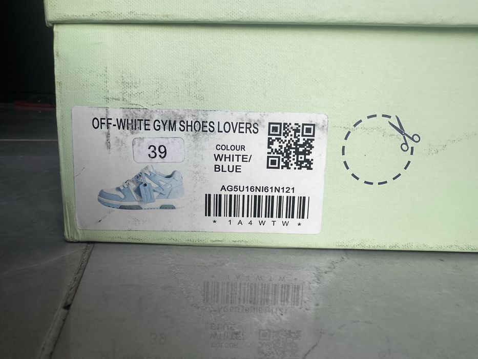 Off White OoO Light Blue | Tamanho 39
