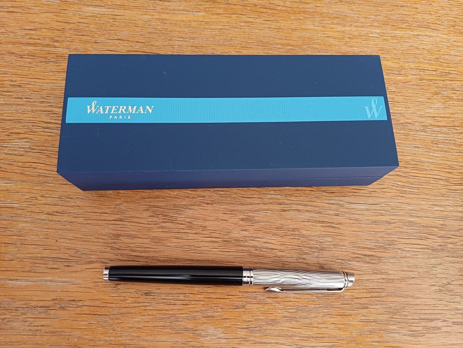 Pióro kulkowe Waterman Paris Hemisphere deluxe, czarne nowe