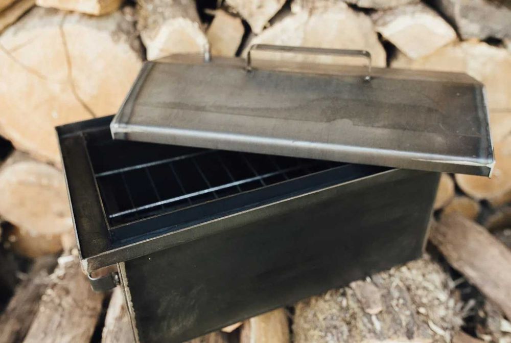 ‼️ Коптильня горячего копчения (коптилка).  Нержавейка/ черная сталь‼️