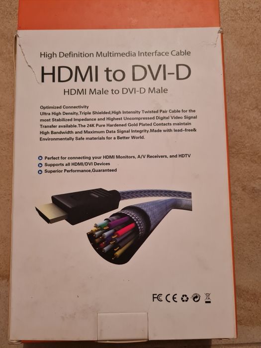 Kabel HDMI - DVI-D 12 metrów