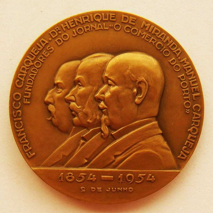 Medalha Bronze Fundadores do Jornal COMERCIO do PORTO