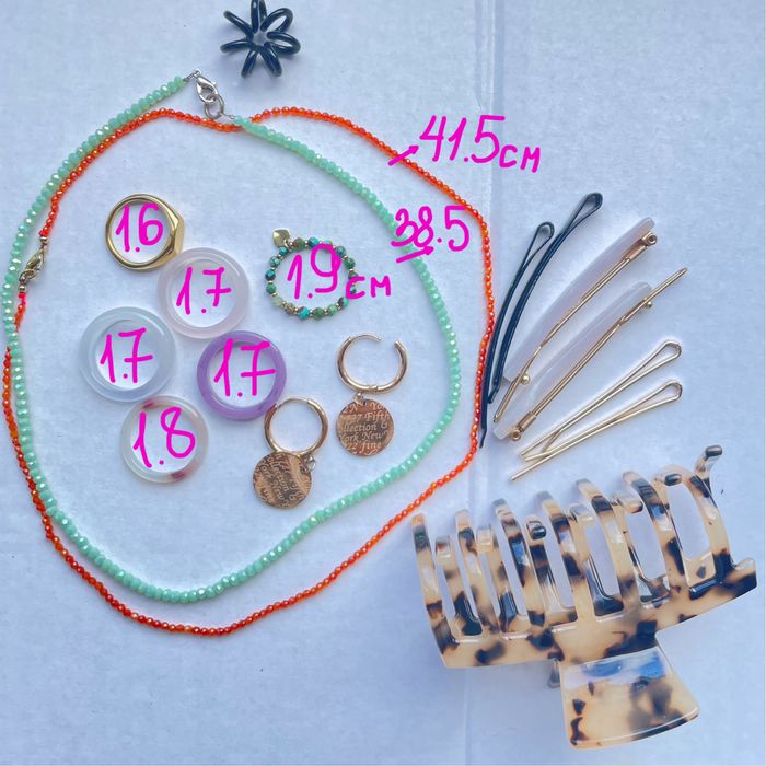 Набір біжутерія сережки обручки