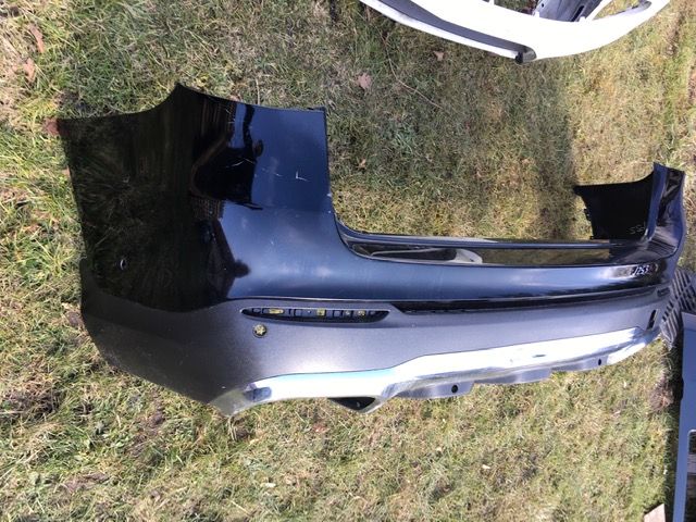 Mercedes GLC w253 Lift 2019 - Zderzak Tył Uszkodzony Chrom