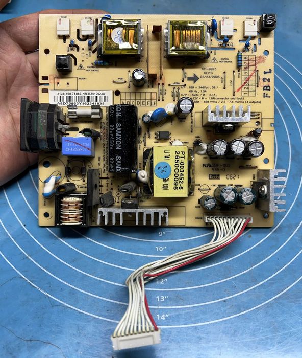 Монітор Philips 190c6 model 190c6fs/00 розборка