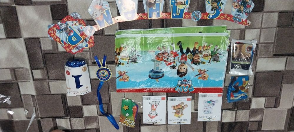 Декор для празднования щенячий патруль