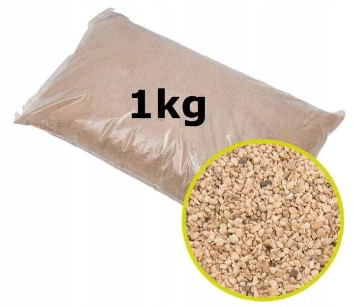 Ścierniwo piasek z Łupin Orzecha Włoskiego do piaskowania 0,45-0,80mm 1KG
