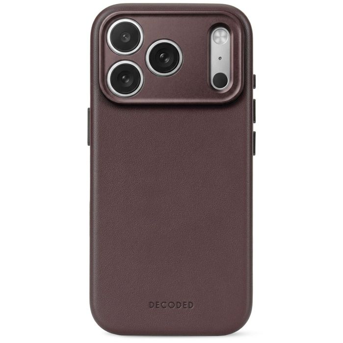 Decoded skórzane Etui plecki do iphone 18 PRO / 17 PRO kompatybilne z MAGSAFE (chocolat brown)
