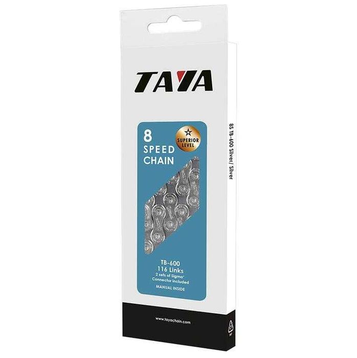 Łańcuch 7-8rz. / 116L spinka TAYA TB600 SL-BK BOX
