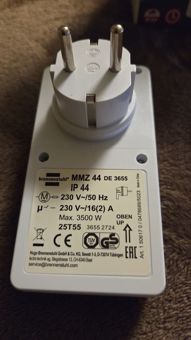Analogowy Mechaniczny Programator Czasowy 24H Brennenstuhl MMZ IP44