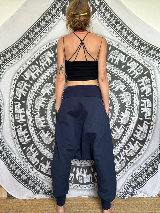 Szarawary dresowe niebieskie