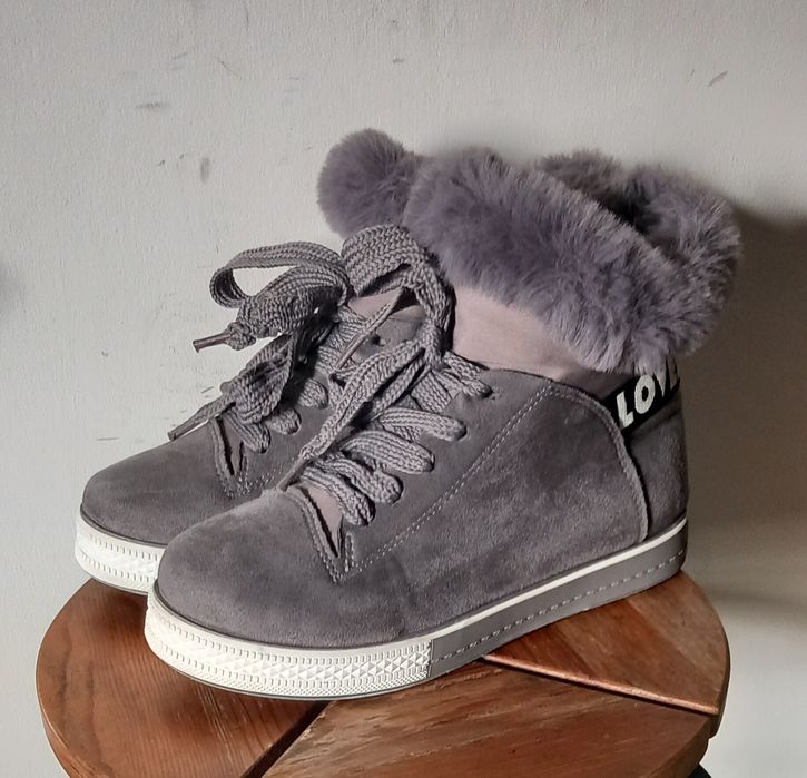 Botki damskie, Ocieplane, rozmiar 40