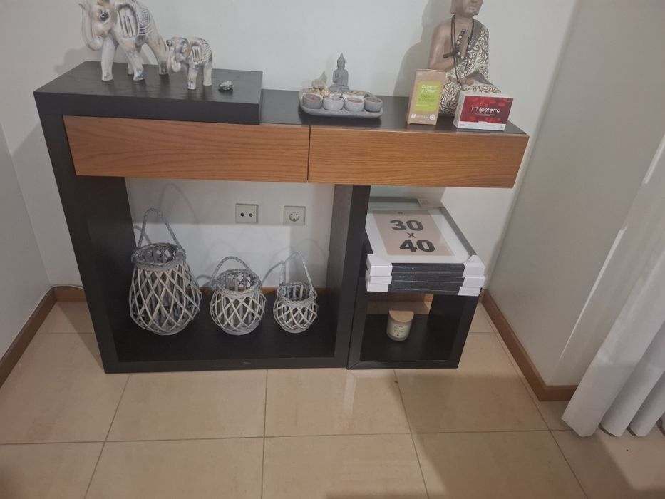 Moveus de sala e planta artificial