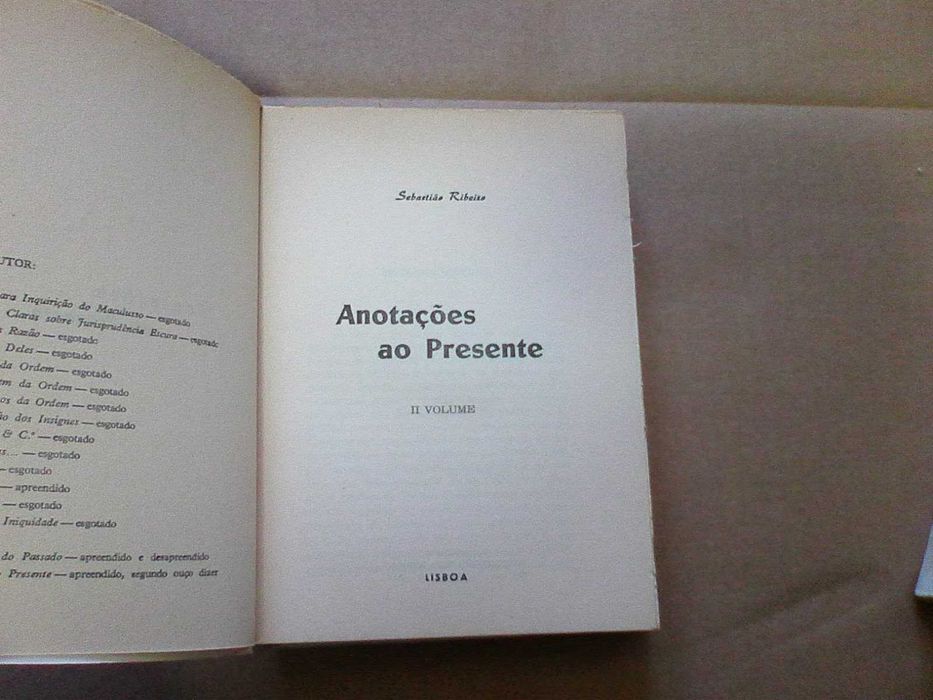 Anotações ao Presente I e II Volume