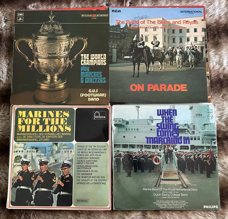 Lote 10.1  - 20  x discos de vinil Lp's - Musica Bandas Militares