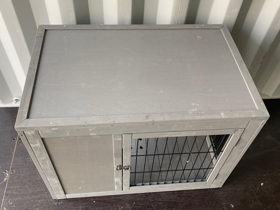 Drewniana klatka kennelowa, kennel, transporter