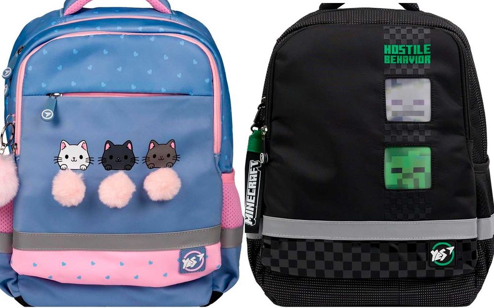 Рюкзак YES S-52 шкільний Meow-Meow Ergo Minecraft Game