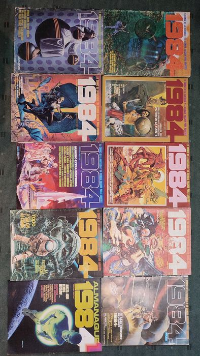 Lote 10 Revistas BD 1984-Comic de Fantasia y Ciencia Ficcion