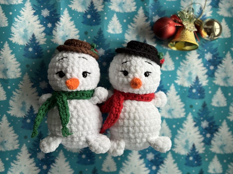 Сніговик мʼяка іграшка