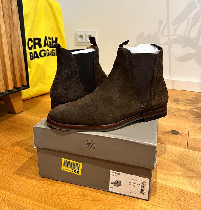 Hudson London sztyblety zamsz jak NOWE 42