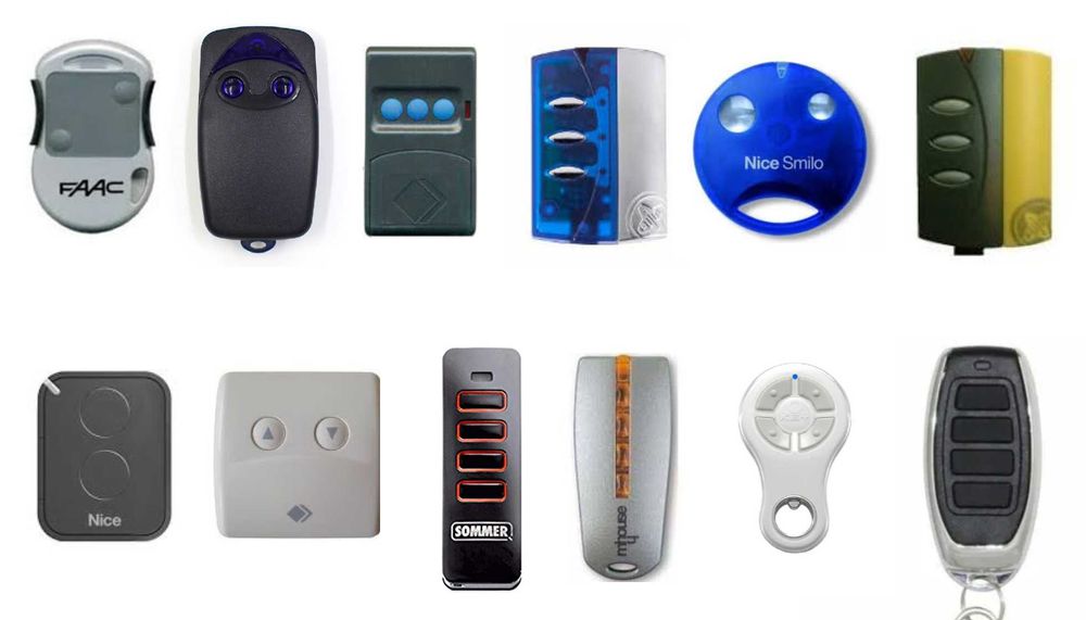 Comando de garagem Nice, Ditec, Bft, Hormann, Motorline, Automateasy
