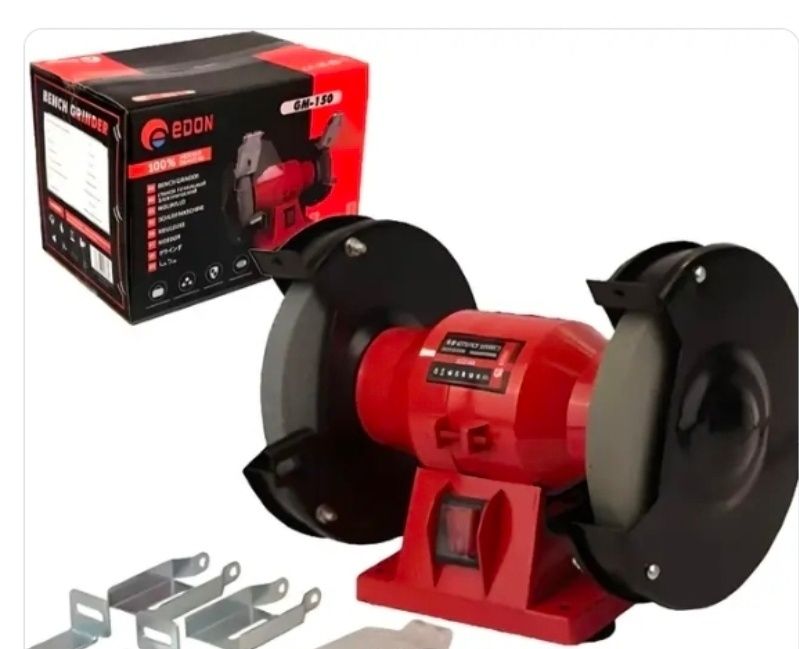 Электро точило двухстороннее  станок для заточки ножей ножниц круг 180