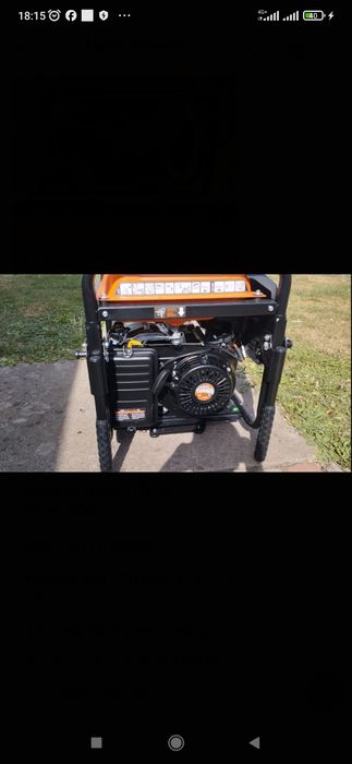 Бензиновий генератор Turbo 7000E Новий