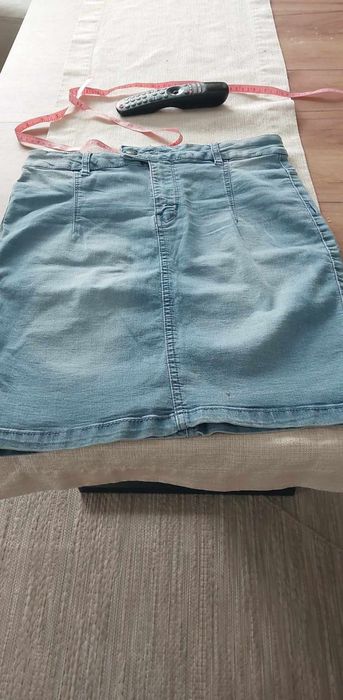 Spodniczka jeansowa pas 80