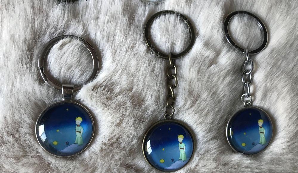 Porta-chaves e colares do PRINCIPEZINHO-NOVOS- várias imagens e cores