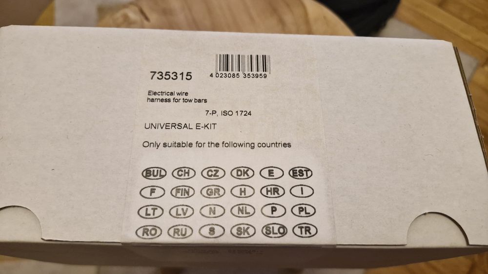 Wiązka  elektryczna z modułem 7PIN MODUŁ HAKA Erich Jaeger