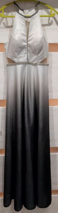 Sukienka ombre (srebrno-czarna) na Sylwestra/wesele/studniówke