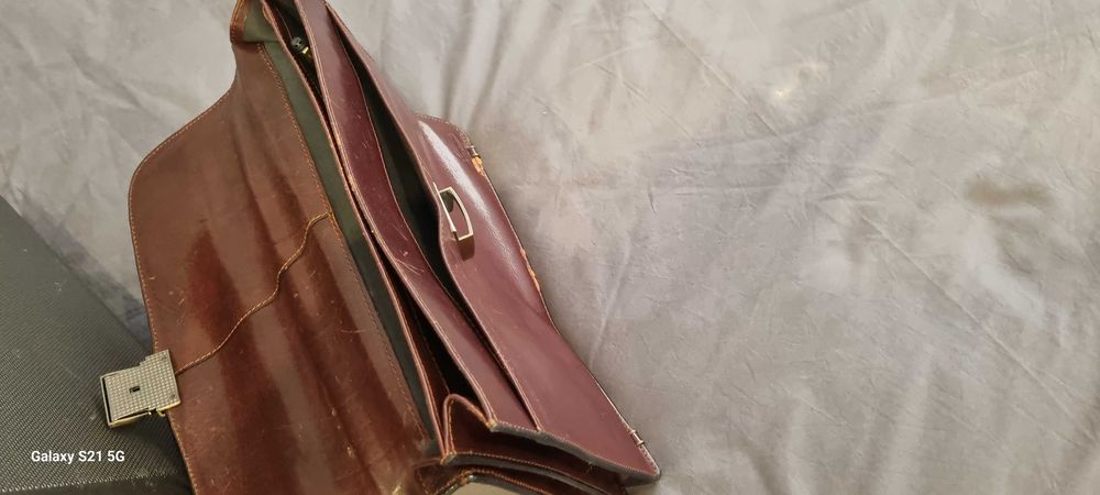 Mala de negocios em Couro