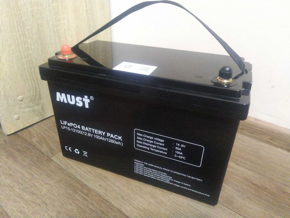 Акумулятор MUST 12V 100Ah LP15-12100 12,8В 100Ач LiFePO4