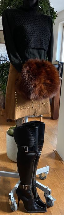 Spódnica mini zamszowa rozmiar M jak nowa