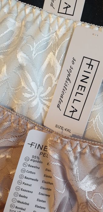 3×Damskie majtki figi z wysokim stanem 4XL bawełniane