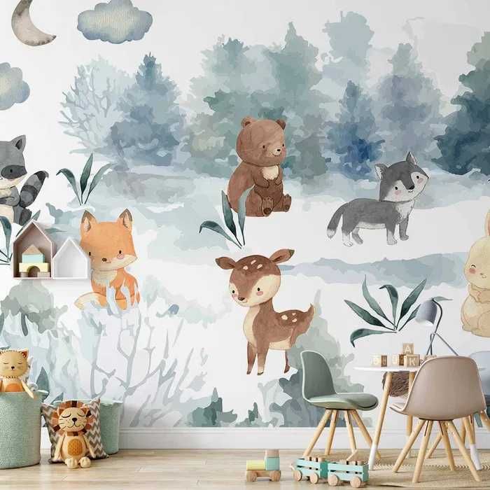 Fototapeta Magiczny las, zwierzęta leśne