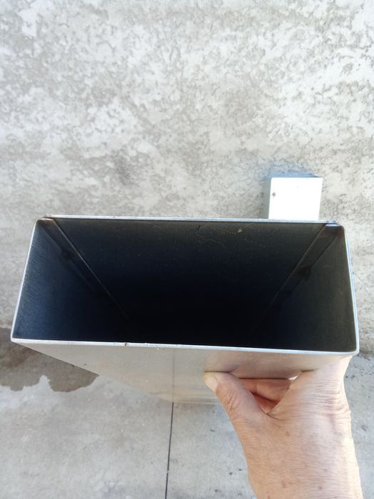 1 tubo de inox retangular de 70+170  com 1200cm altura